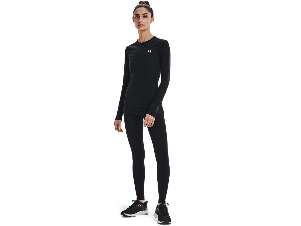 Under Armour Womens ColdGear Authentics Crew Baselayer - Dual-Layer Fabric
