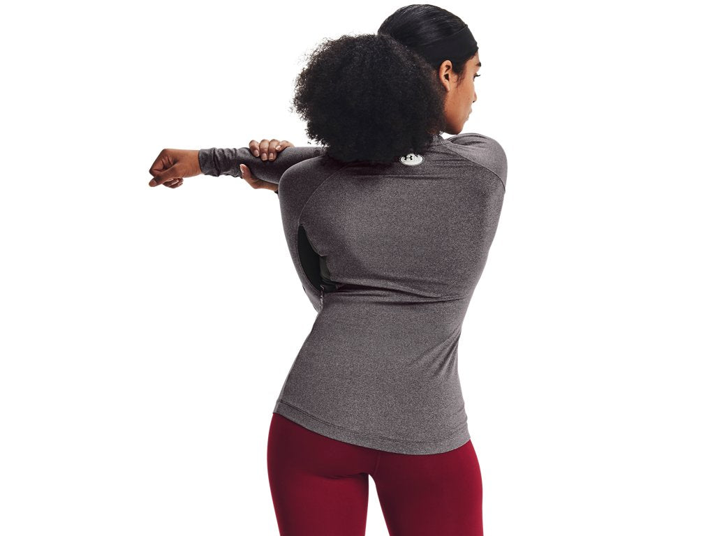 Under Armour Womens ColdGear Authentics Crew Baselayer - Dual-Layer Fabric