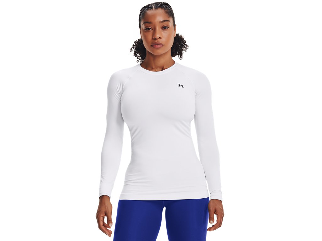 Under Armour Womens ColdGear Authentics Crew Baselayer - Dual-Layer Fabric