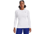 Under Armour Womens ColdGear Authentics Crew Baselayer - Dual-Layer Fabric