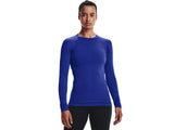 Under Armour Womens ColdGear Authentics Crew Baselayer - Dual-Layer Fabric