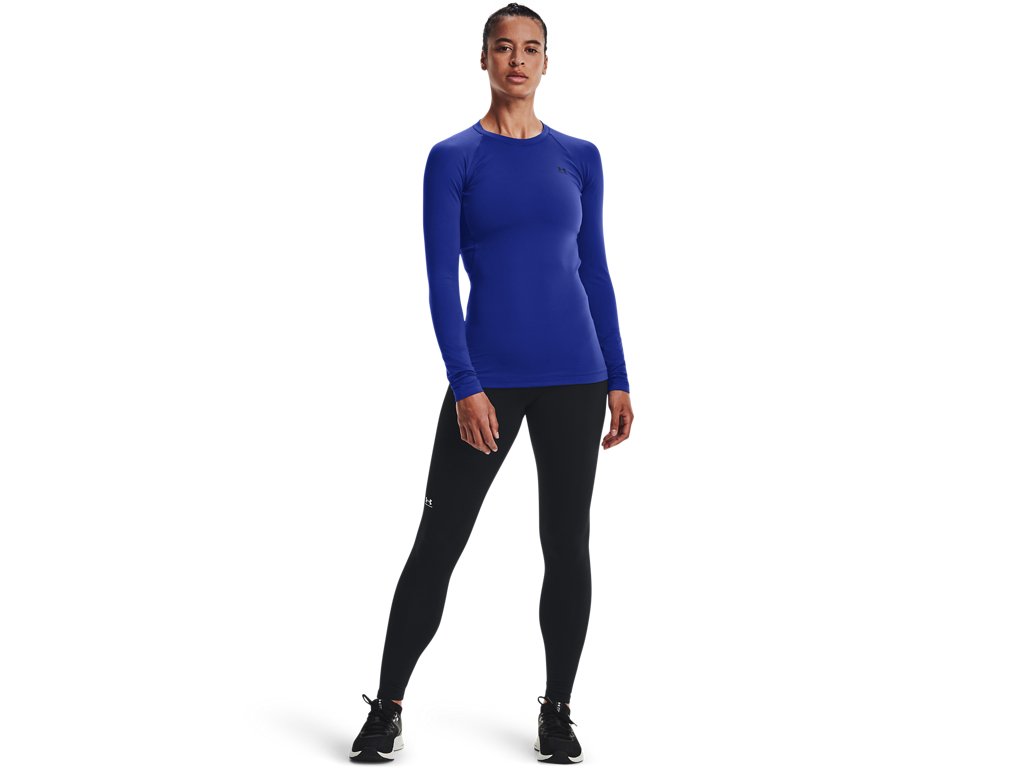 Under Armour Womens ColdGear Authentics Crew Baselayer - Dual-Layer Fabric