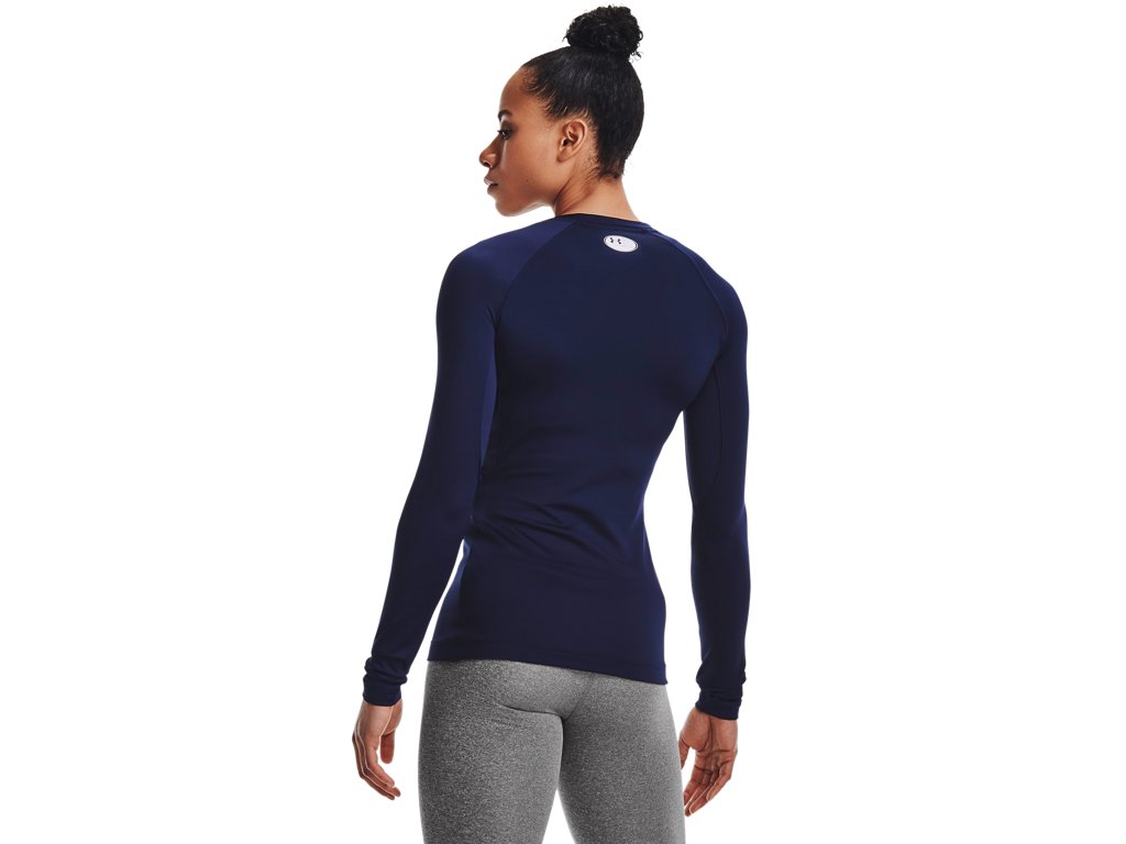 Under Armour Womens ColdGear Authentics Crew Baselayer - Dual-Layer Fabric