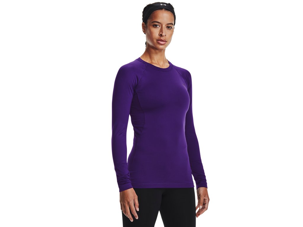 Under Armour Womens ColdGear Authentics Crew Baselayer - Dual-Layer Fabric