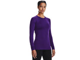 Under Armour Womens ColdGear Authentics Crew Baselayer - Dual-Layer Fabric