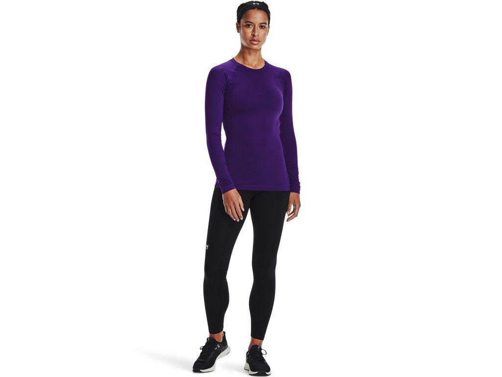 Under Armour Womens ColdGear Authentics Crew Baselayer - Dual-Layer Fabric