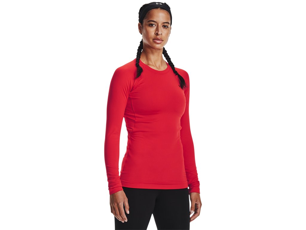 Under Armour Womens ColdGear Authentics Crew Baselayer - Dual-Layer Fabric