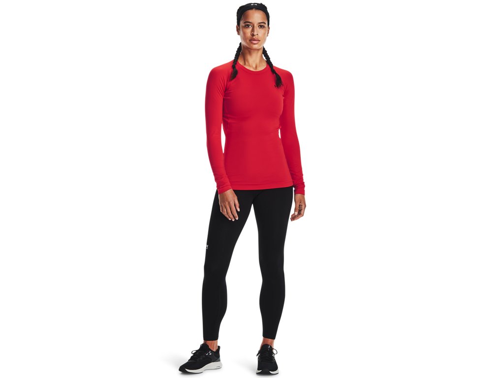 Under Armour Womens ColdGear Authentics Crew Baselayer - Dual-Layer Fabric
