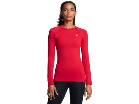 Under Armour Womens ColdGear Authentics Crew Baselayer - Dual-Layer Fabric