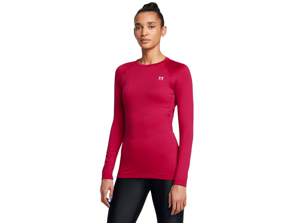 Under Armour Womens ColdGear Authentics Crew Baselayer - Dual-Layer Fabric
