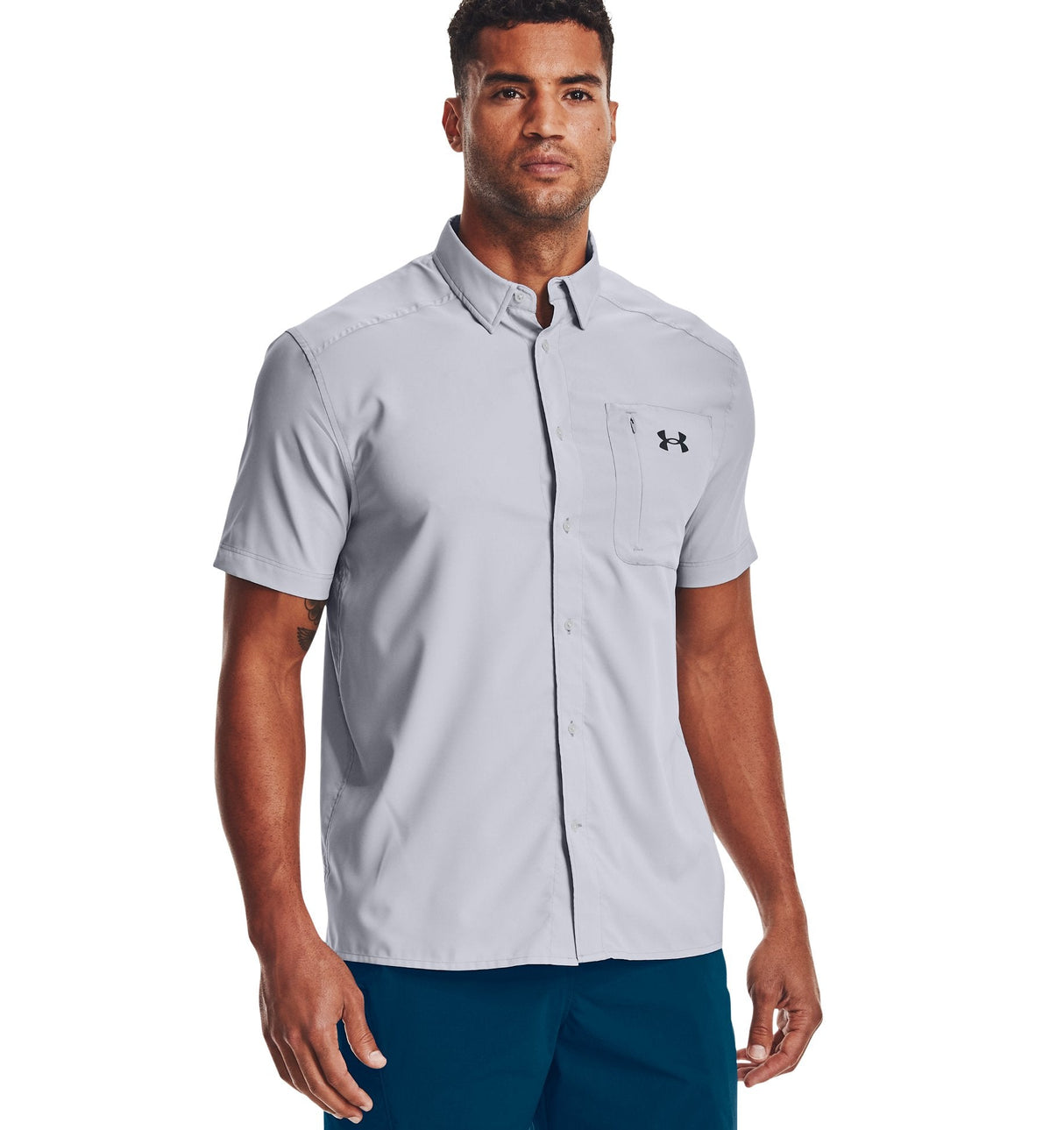 Under Armour Mens UA Drift Tide 2.0 Short Sleeve Shirt - UPF 30 Sun Protection