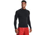 Under Armour Mens HeatGear Mock Long Sleeve Baselayer - Sweat Wicking