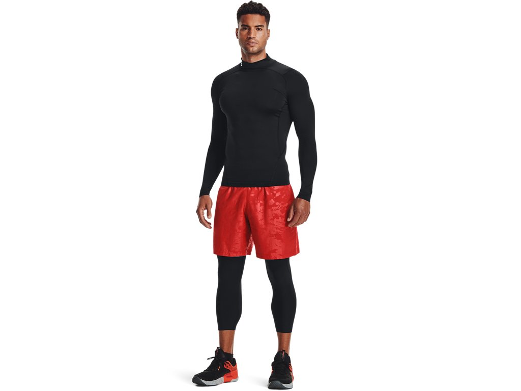Under Armour Mens HeatGear Mock Long Sleeve Baselayer - Sweat Wicking