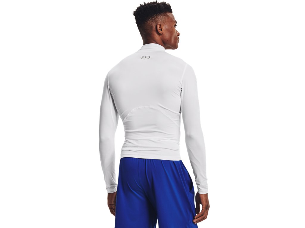 Under Armour Mens HeatGear Mock Long Sleeve Baselayer - Sweat Wicking