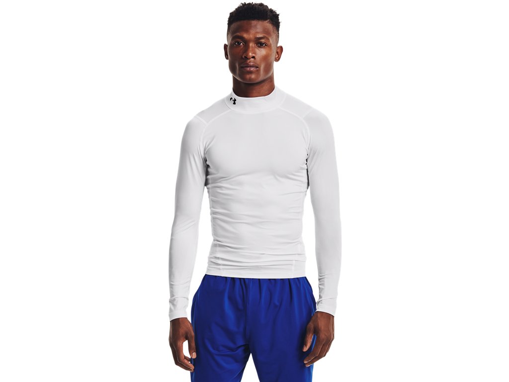 Under Armour Mens HeatGear Mock Long Sleeve Baselayer - Sweat Wicking