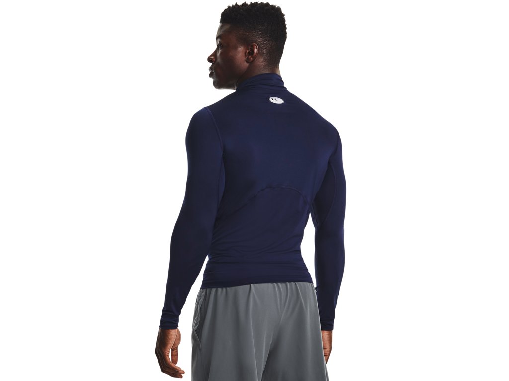 Under Armour Mens HeatGear Mock Long Sleeve Baselayer - Sweat Wicking