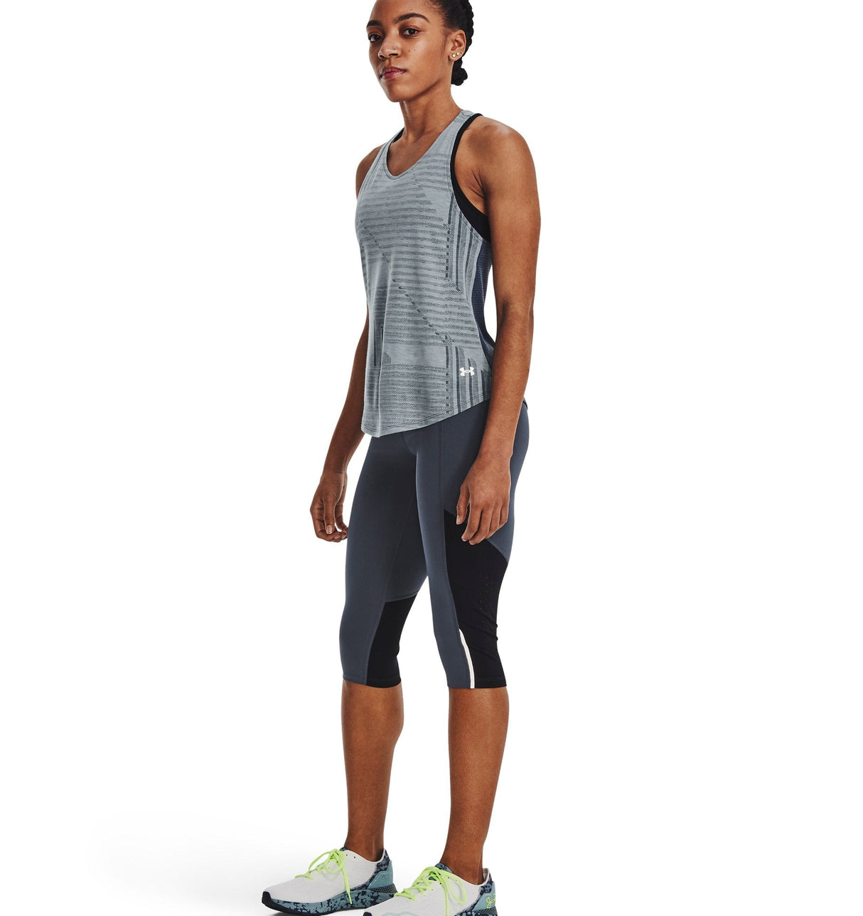 Under Armour Womens UA Launch Capri Tights - Sweat-Wicking and Breathable