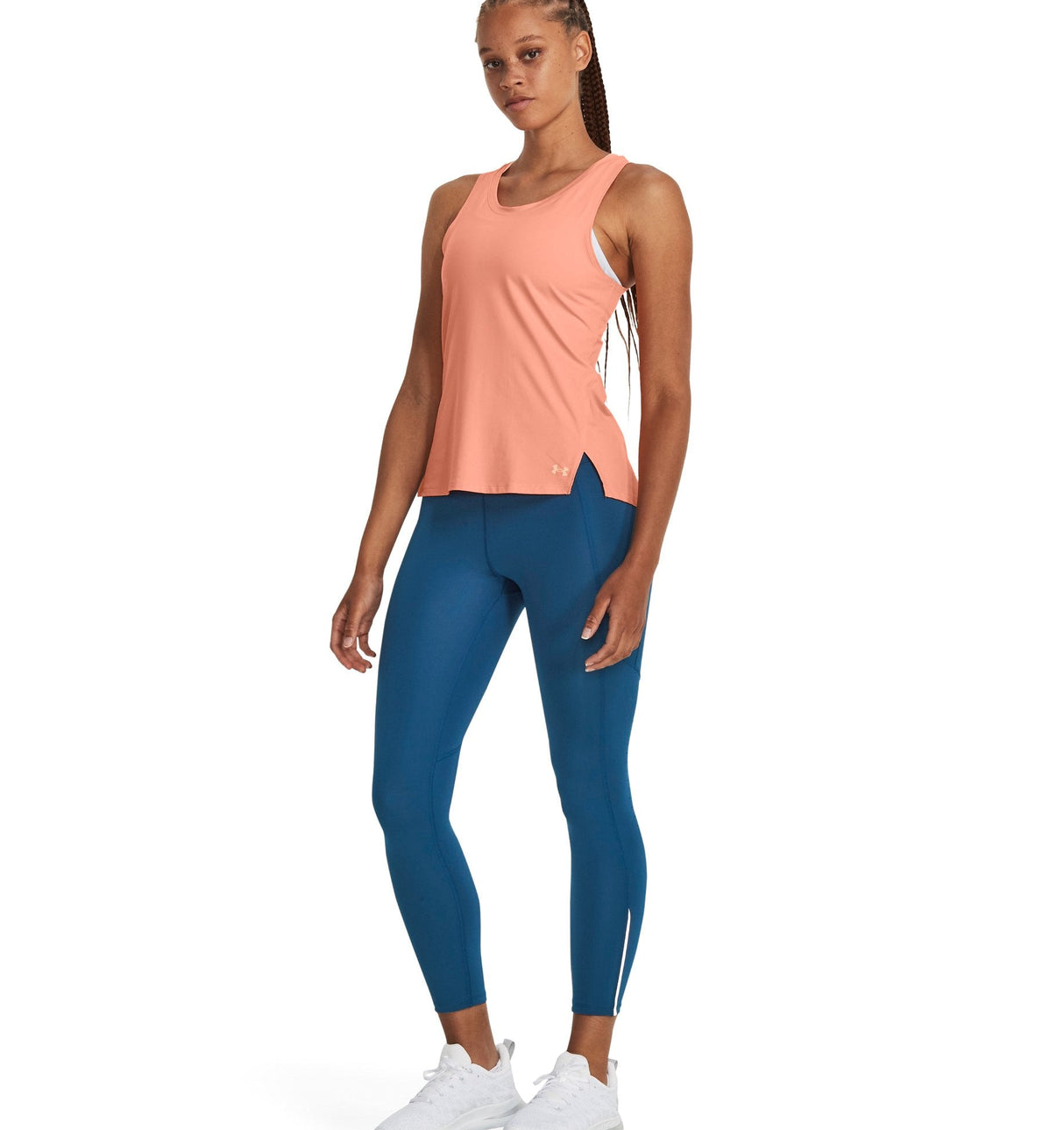 Under Armour Womens UA Launch Ankle Tights - Quick-Drying HeatGear Fabric