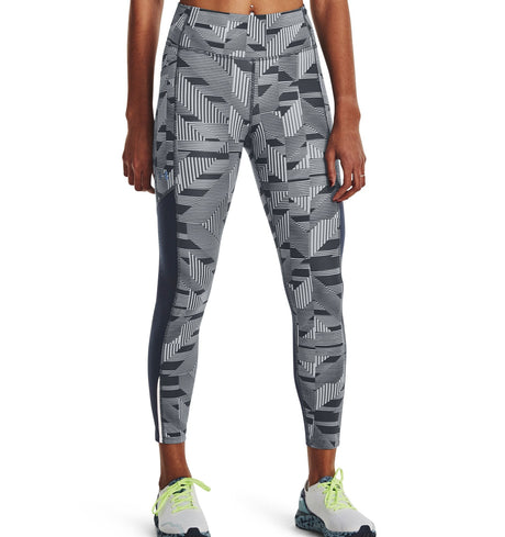 Under Armour Womens Launch Printed Ankle Tights - Superior Breathability and Coverage