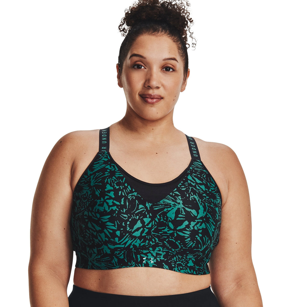Under Armour Women Infinity High Printed Sports Bra - Aerodynamic Padding