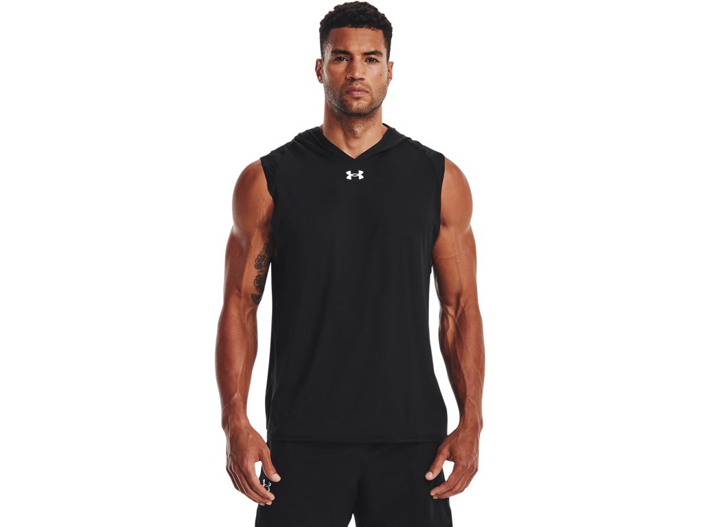 Under Armour Mens Knockout Team Sleeveless Hoodie - Quick-Drying Apparel