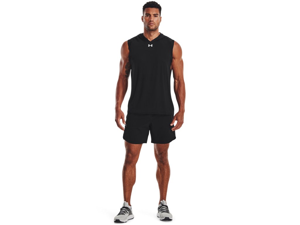Under Armour Mens Knockout Team Sleeveless Hoodie - Quick-Drying Apparel