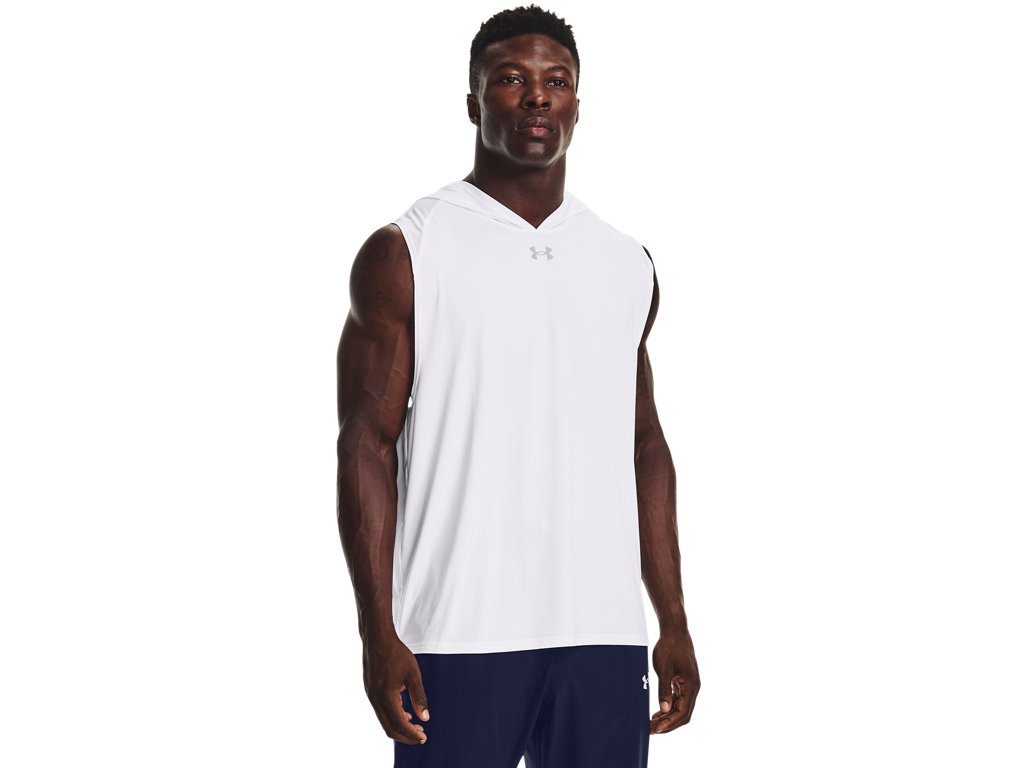 Under Armour Mens Knockout Team Sleeveless Hoodie - Quick-Drying Apparel