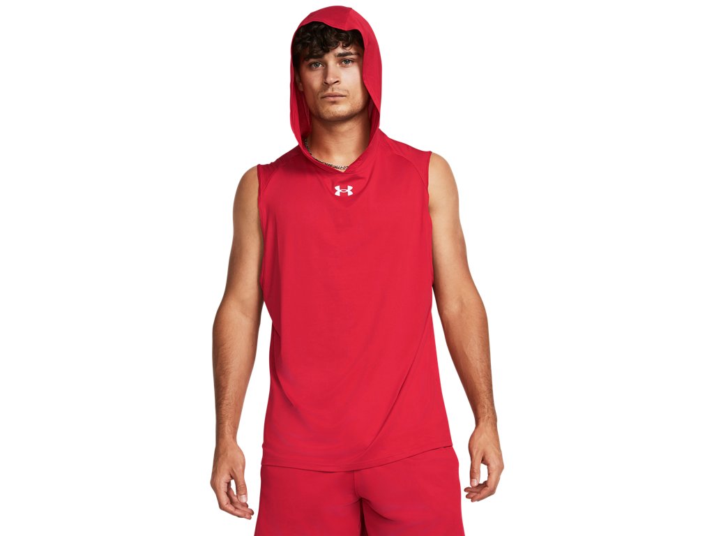Under Armour Mens Knockout Team Sleeveless Hoodie - Quick-Drying Apparel