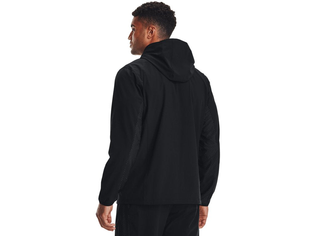 Under Armour Mens Squad 3.0 Warm-Up Full-Zip Jacket - Water Resistant