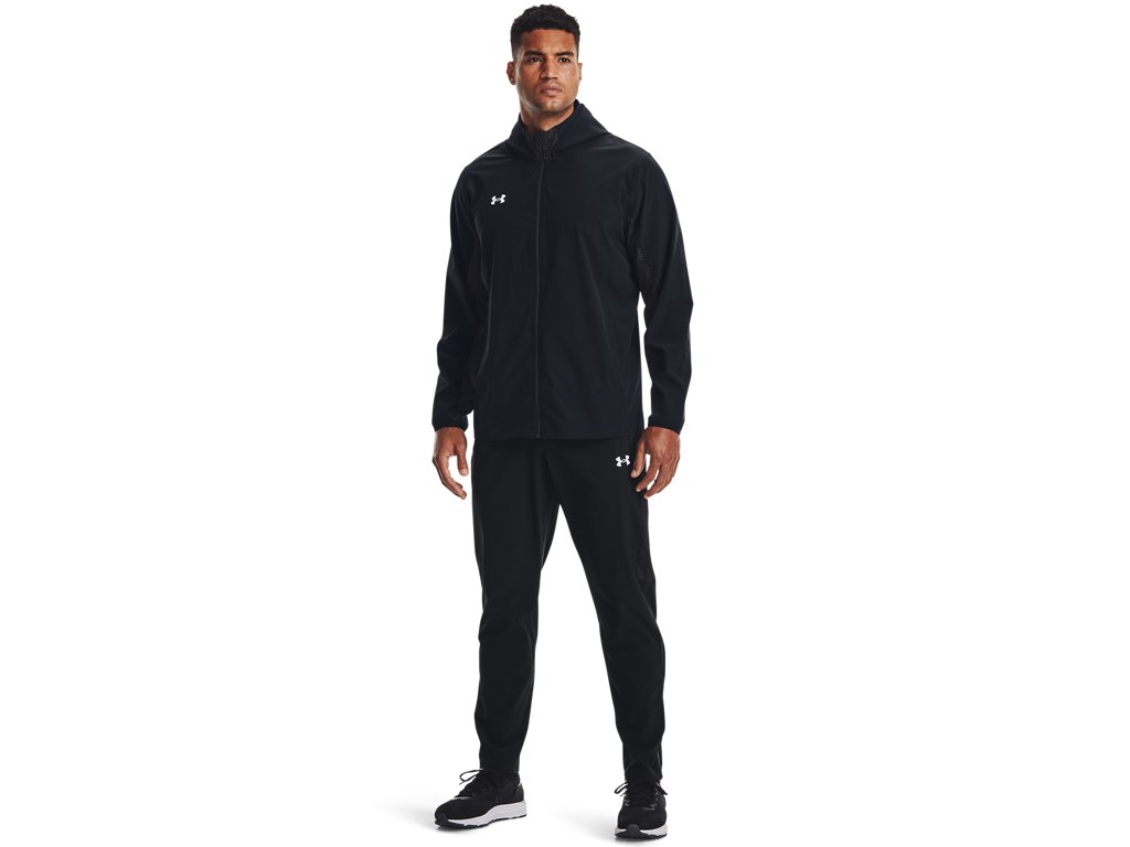 Under Armour Mens Squad 3.0 Warm-Up Full-Zip Jacket - Water Resistant