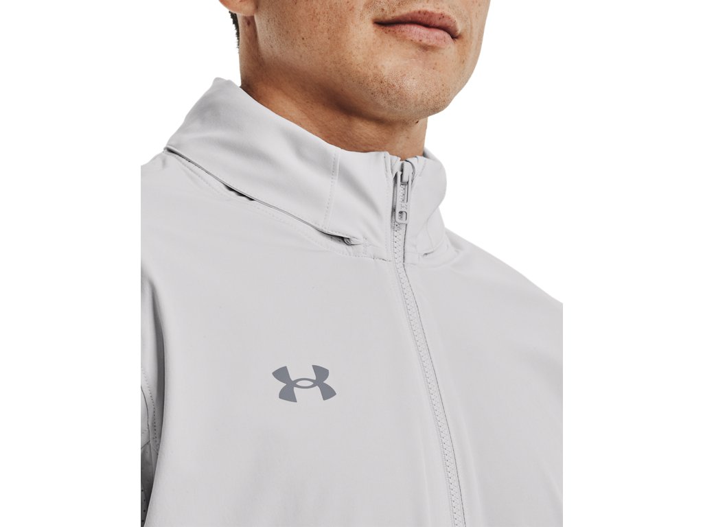 Under Armour Mens Squad 3.0 Warm-Up Full-Zip Jacket - Water Resistant
