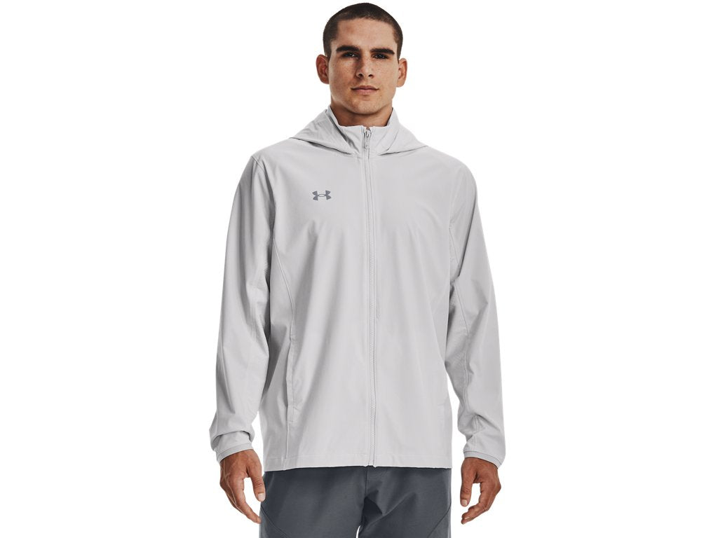 Under Armour Mens Squad 3.0 Warm-Up Full-Zip Jacket - Water Resistant