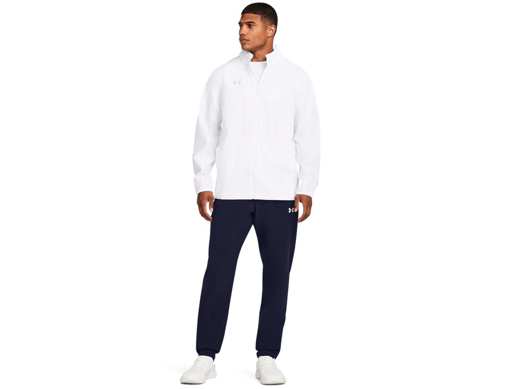 Under Armour Mens Squad 3.0 Warm-Up Full-Zip Jacket - Water Resistant