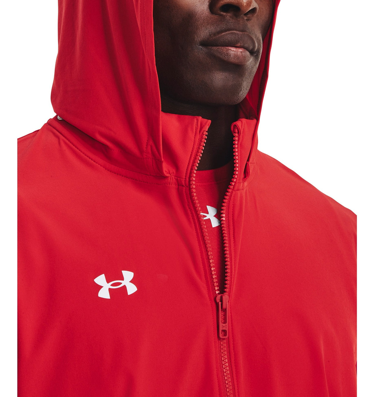 Under Armour Mens Squad 3.0 Warm-Up Full-Zip Jacket - Water Resistant