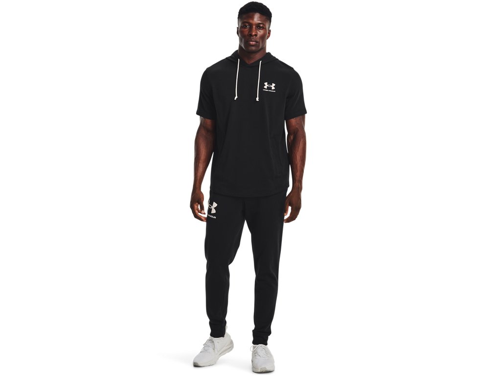 Under Armour Mens UA Rival Terry Short Sleeve Hoodie - Lightweight French Terry Material