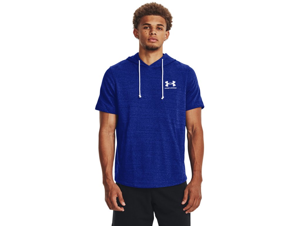 Under Armour Mens UA Rival Terry Short Sleeve Hoodie - Lightweight French Terry Material
