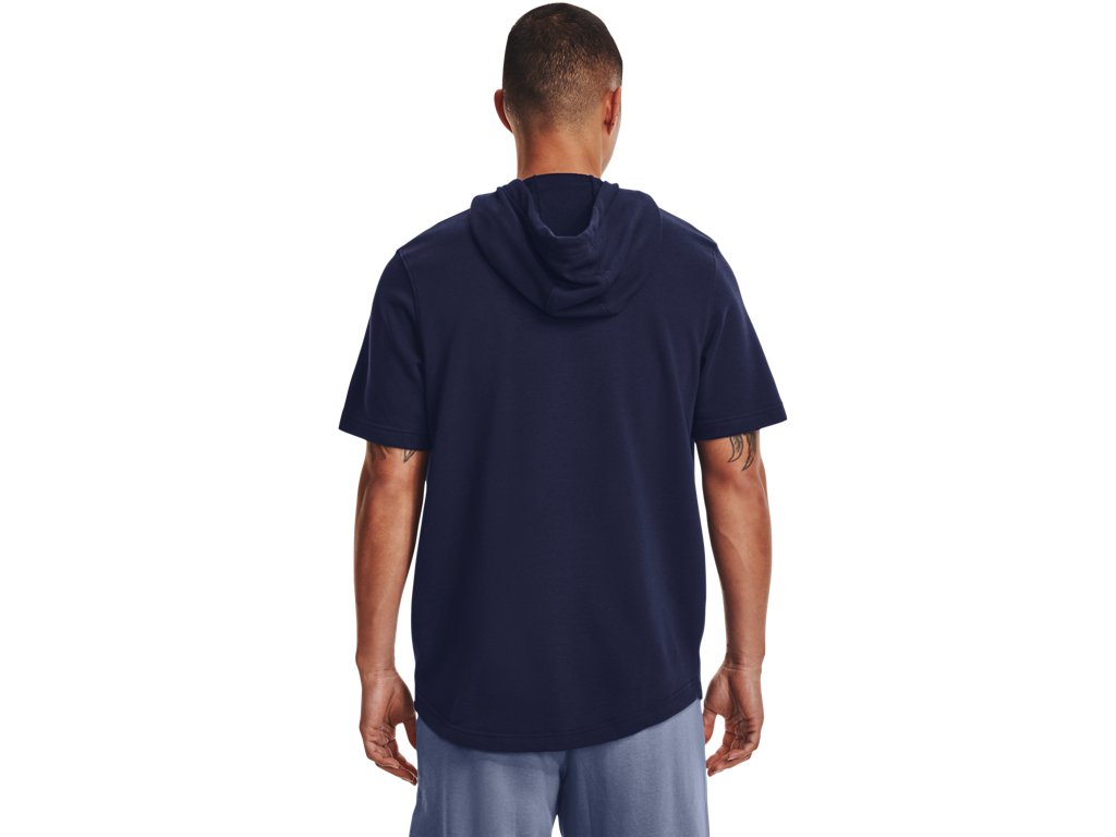 Under Armour Mens UA Rival Terry Short Sleeve Hoodie - Lightweight French Terry Material