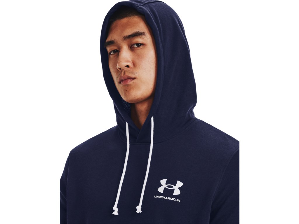 Under Armour Mens UA Rival Terry Short Sleeve Hoodie - Lightweight French Terry Material