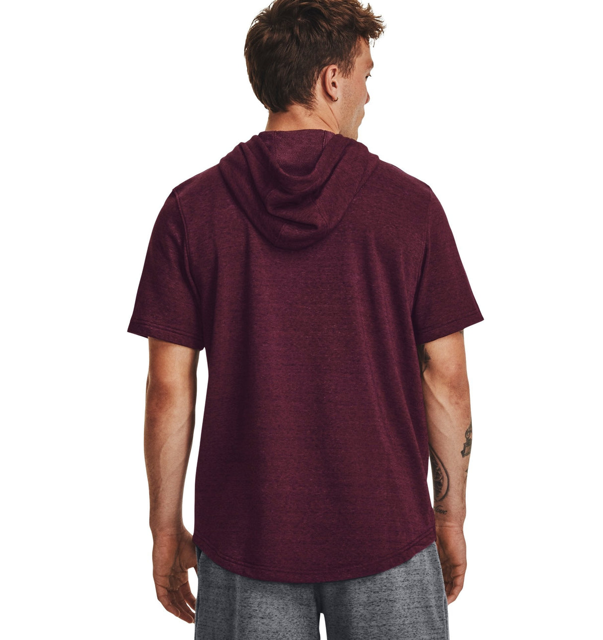 Under Armour Mens UA Rival Terry Short Sleeve Hoodie - Lightweight French Terry Material