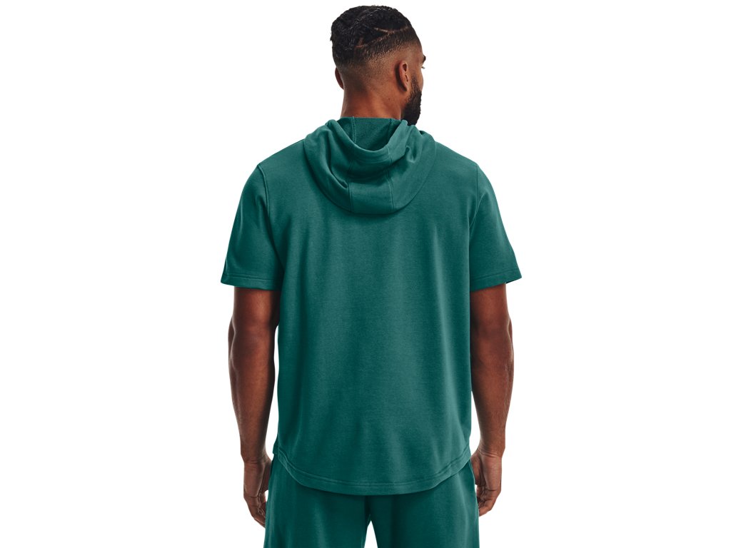 Under Armour Mens UA Rival Terry Short Sleeve Hoodie - Lightweight French Terry Material
