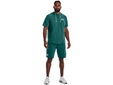 Under Armour Mens UA Rival Terry Short Sleeve Hoodie - Lightweight French Terry Material