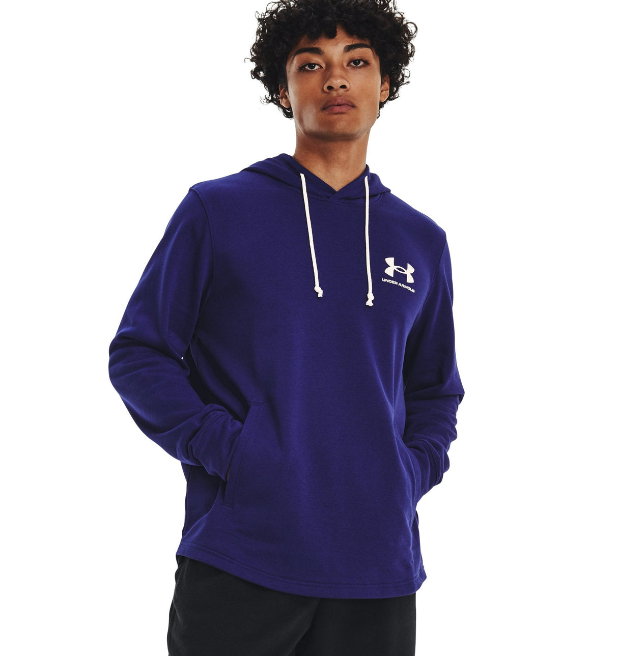 Under Armour Mens Rival Terry Hoodie - Quick Dry and Sweat Wicking