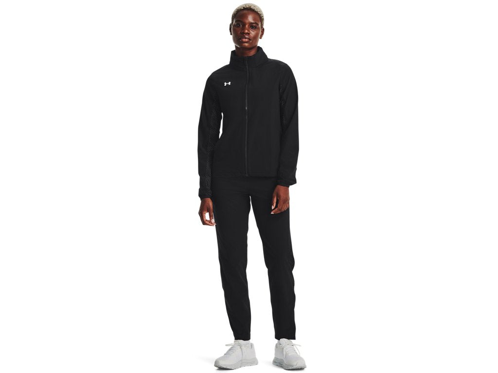 Under Armour Womens Squad 3.0 Warm-Up Full-Zip Jacket - Water Resistant