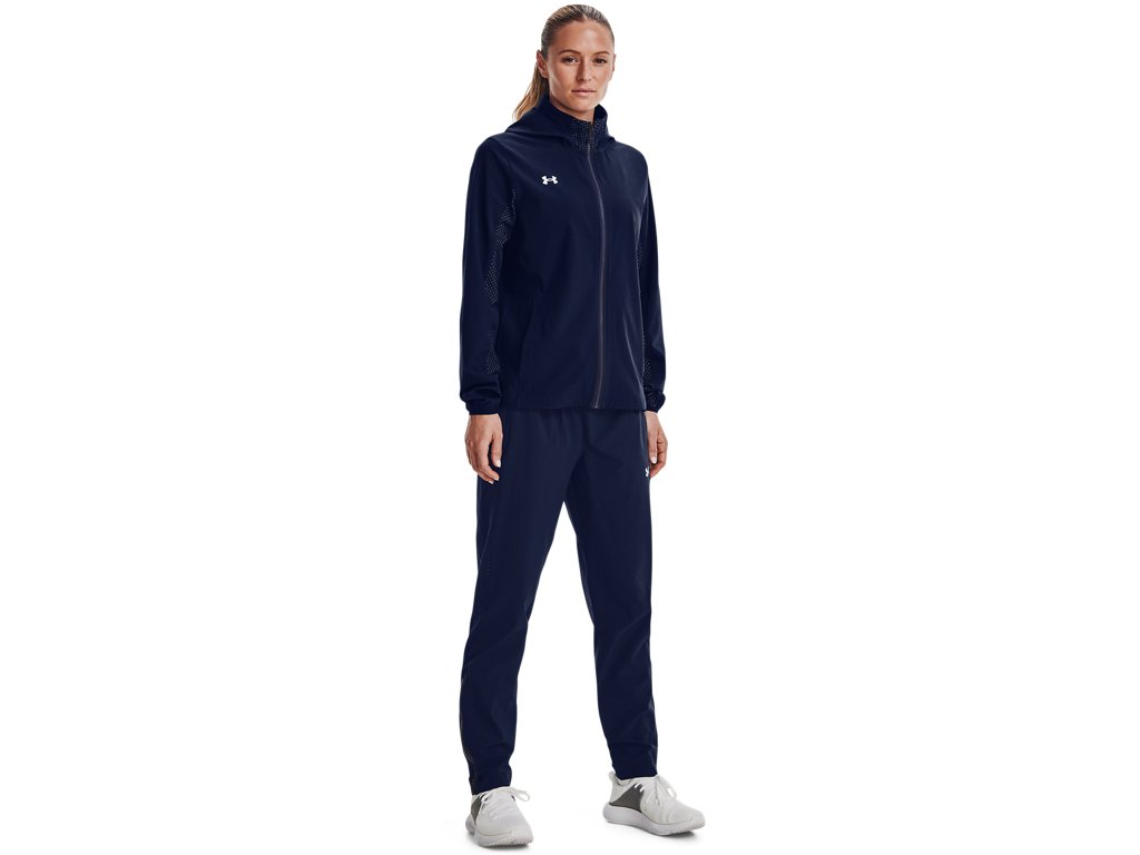Under Armour Womens Squad 3.0 Warm-Up Full-Zip Jacket - Water Resistant
