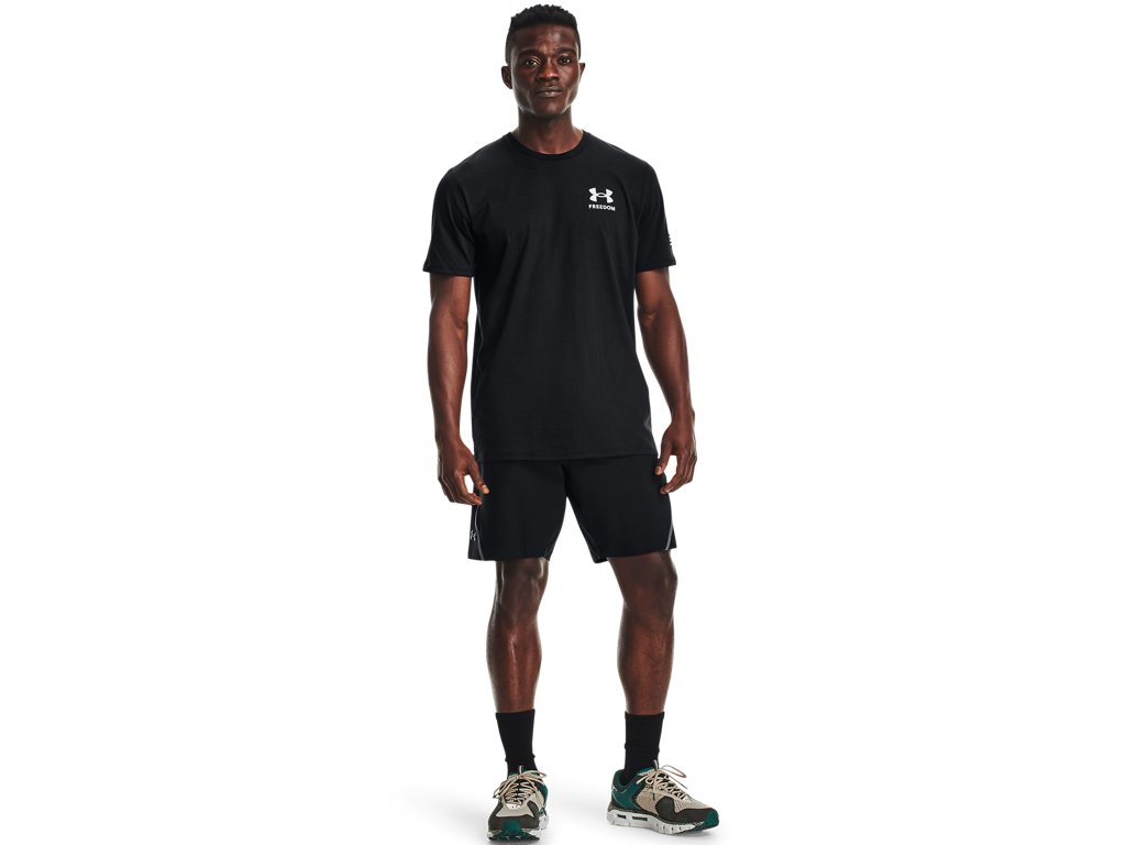 Under Armour Mens Freedom Flag T-Shirt - Quick-Drying Cotton Blend
