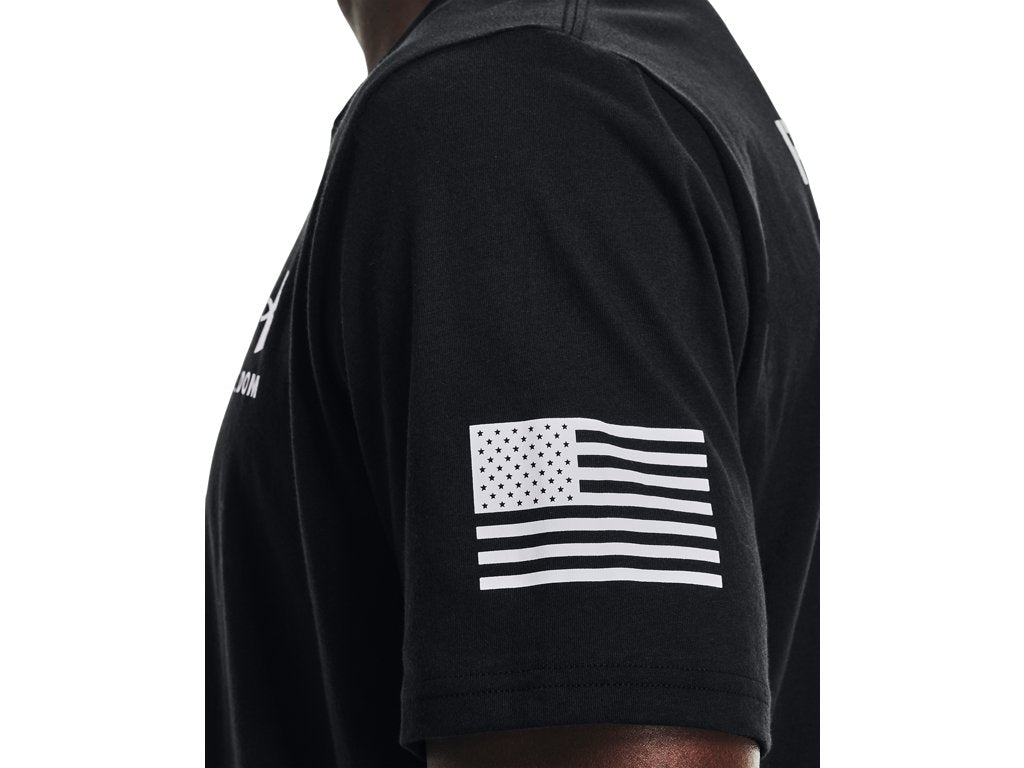 Under Armour Mens Freedom Flag T-Shirt - Quick-Drying Cotton Blend