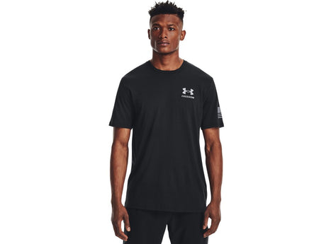 Under Armour Mens Freedom Flag T-Shirt - Quick-Drying Cotton Blend
