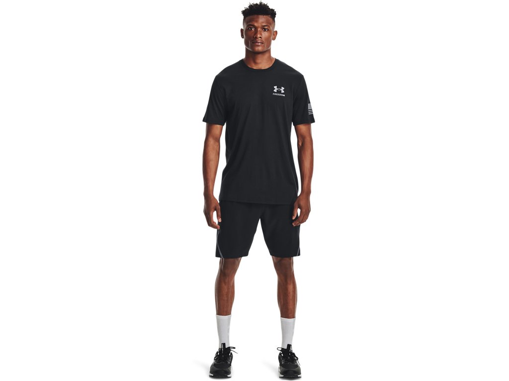 Under Armour Mens Freedom Flag T-Shirt - Quick-Drying Cotton Blend