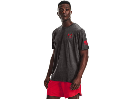 Under Armour Mens Freedom Flag T-Shirt - Quick-Drying Cotton Blend