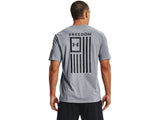 Under Armour Mens Freedom Flag T-Shirt - Quick-Drying Cotton Blend